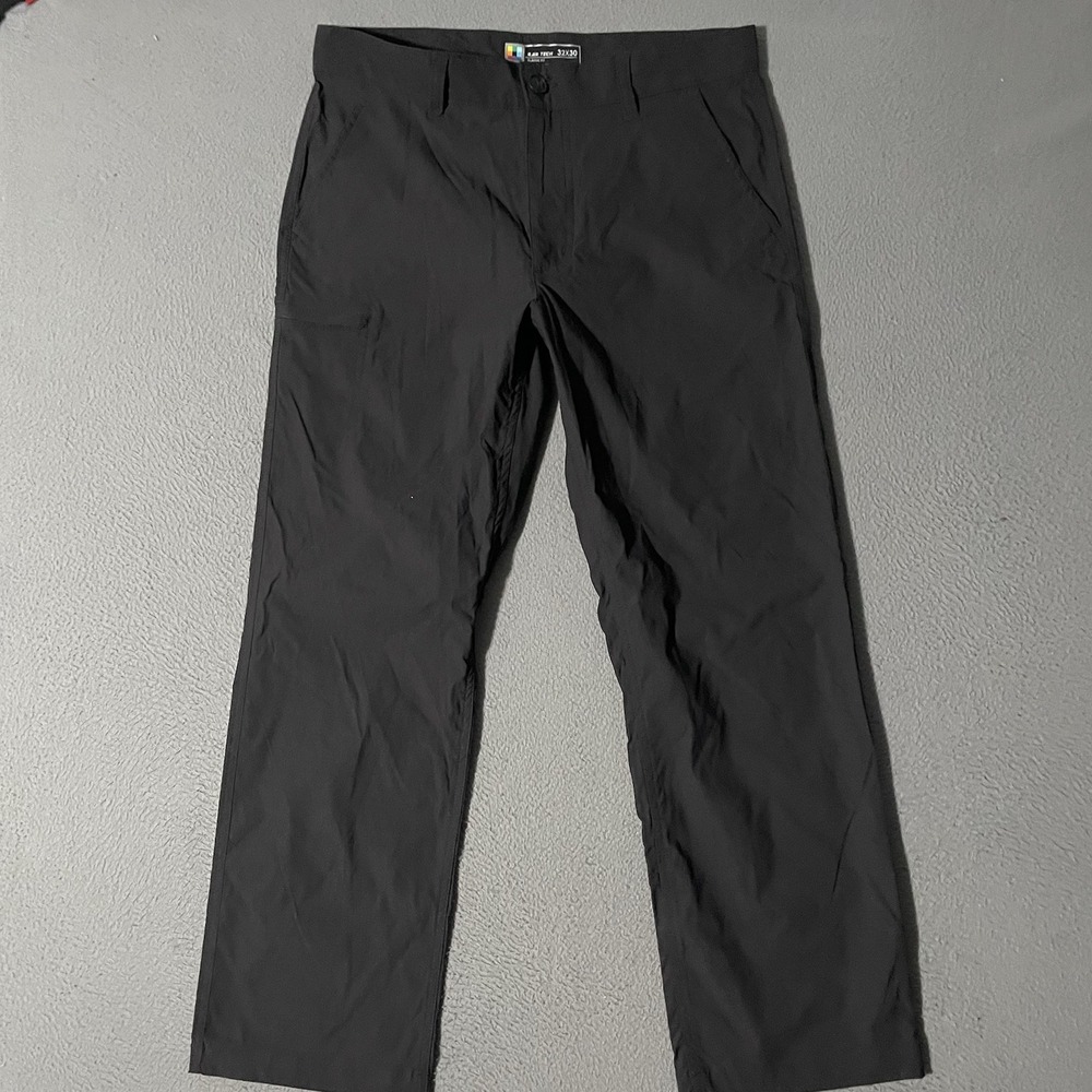 LB TECH Pants Mens 34 x 30 Black Nylon Stretch Waist Classic‎ Fit Pockets